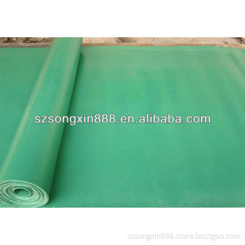 Factory direct sell green silicone sheet